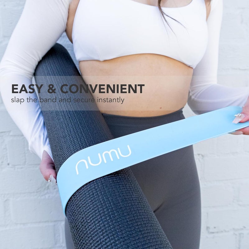 Numu Store Yoga Mat Strap Slap Band - Easy Snap On to Keep Exercise Mat Tightly Rolled and Secured for Yoga Mat Storage and Travel - Image 3